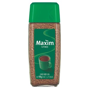 맥심 디카페인 커피원두 병, 175g, 1개