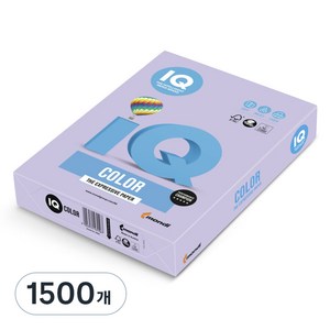 몬디 IQ COLOR 색상지 A4 LA12 라벤더 80g, 1500개