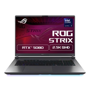 에이수스 ROG 스트릭스 G18 Eclipse Gray 약 18인치에 해당함, 코어Ultra9, 1TB, 32GB, Free DOS, 2025.03