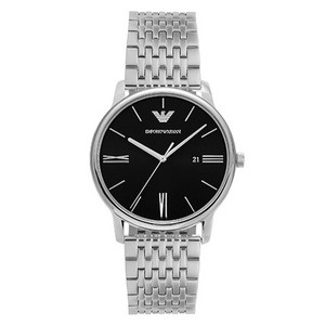 엠포리오아르마니 남성용 미니멀리스트 쿼츠 메탈 시계 + 쇼핑백 AR11600