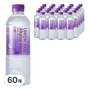 유니온천년알카리수, 500ml, 60개