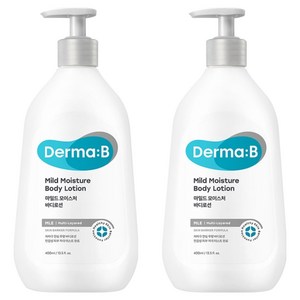 더마비 마일드 모이스처 바디로션, 400ml, 2개