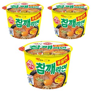 오뚜기 참깨라면 볶음면 110g, 3개