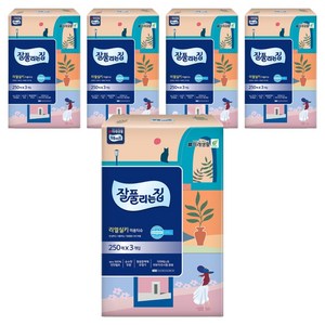 잘풀리는집 리얼실키 천연펄프 미용티슈 2겹, 250매입, 15개