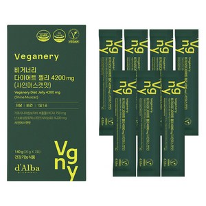 달바 비거너리 다이어트 젤리 4200mg 샤인머스캣맛 7p, 140g, 1개