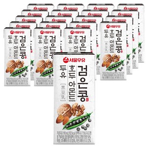 서울우유 검은콩 호두 아몬드 두유, 190ml, 20개