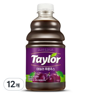 테일러 푸룬 주스, 946ml, 12개