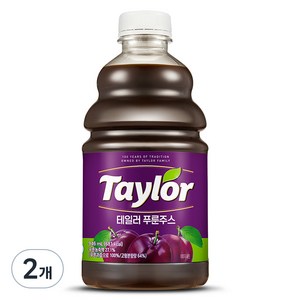 테일러 푸룬 주스, 946ml, 2개