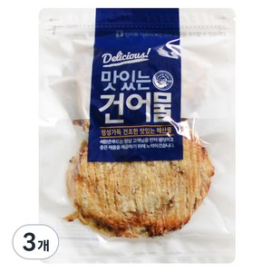 해맑은푸드 구운 순살 아귀포, 300g, 3개