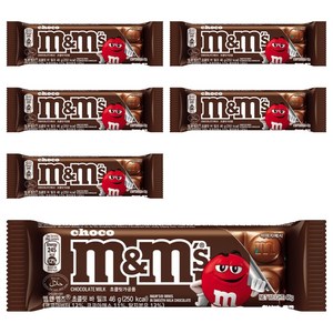 엠앤엠즈 초콜릿바 밀크, 46g, 6개