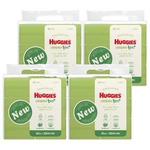 하기스 내츄럴케어 플러스 물티슈 캡형