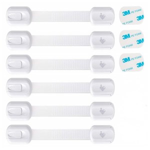 아이끌레 냉장고 서랍 도어 안전 잠금장치 6P + 스티커 3P