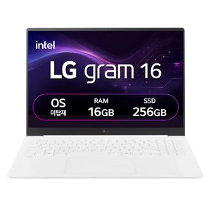 LG전자 LG 그램 스노우 화이트 약 16인치에 해당함, 코어Ultra5, 256GB, 16GB, Free DOS, 2026.01