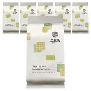 오설록 그린티웨하스, 100g, 6개