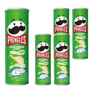 프링글스 사워크림 앤 어니언, 110g, 5개