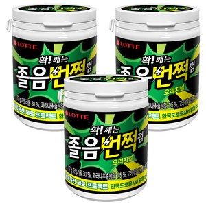 롯데웰푸드 졸음번쩍 껌 오리지널, 87g, 3개