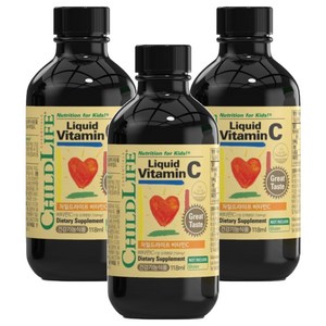 차일드라이프 액상 비타민 C 오렌지맛, 118ml, 3개