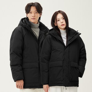 캐럿 남녀공용 프리미엄 기능성 덕다운 하프패딩