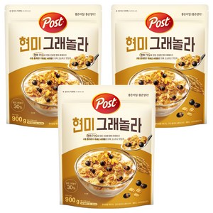 포스트 현미 그래놀라 시리얼, 900g, 3개