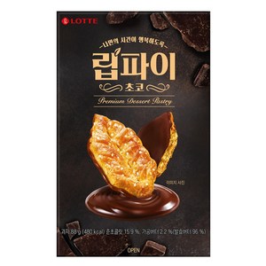 롯데웰푸드 립파이 초코, 88g, 1개