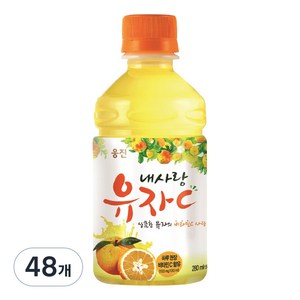 웅진 내사랑유자C, 280ml, 48개