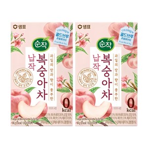 순작 콜드브루 과일허브티 납작 복숭아차