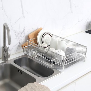 리빙해피 스테이 올스테인리스 식기건조대 1단