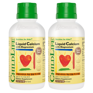 차일드라이프 액상 칼슘 마그네슘 오렌지맛, 473ml, 2개