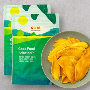 건조 망고 슬라이스, 200g, 2개