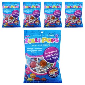 졸리팝 무설탕 막대사탕, 125g, 5개