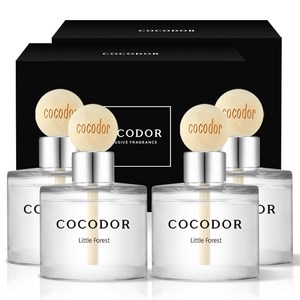 코코도르 우드볼 차량용 디퓨저 50ml 2개입, 리틀포레스트, 2개