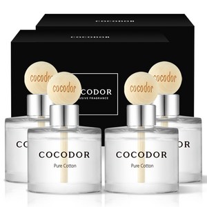 코코도르 우드볼 차량용 디퓨저 50ml 2개입, 퓨어코튼, 2개
