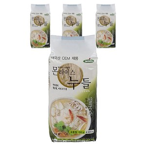 MORN 라이스누들 비빔국수용, 250g, 4개