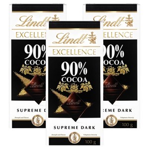 린트엑셀런스 다크 90% 초콜릿, 100g, 3개