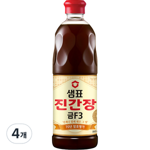 샘표 진간장 금F3, 860ml, 4개