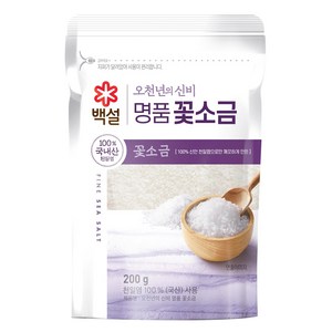 백설 오천년의 신비 명품 꽃소금, 200g, 1개