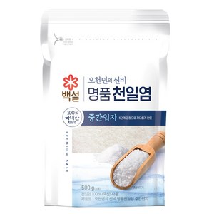 오천년의 신비 중간입자 천일염, 500g, 1개