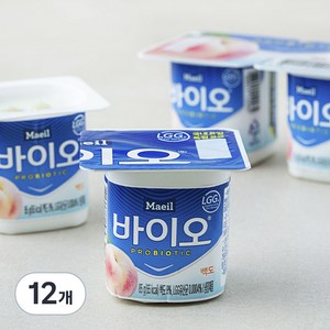 매일바이오 백도 요거트, 85g, 12개