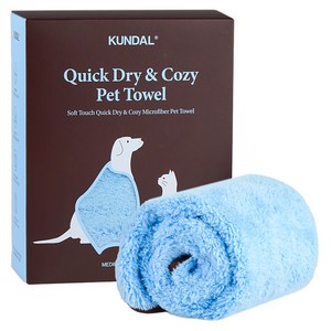 쿤달 소프트 터치 퀵 드라이 & 코지 펫 타올