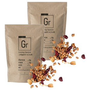 그라놀로지 시그니처 그래놀라 시리얼, 500g, 2개
