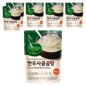 비비고 한우사골곰탕, 500g, 6개