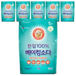 한입 100% 베이킹소다, 6개, 1kg