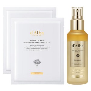 [비건뷰티] 달바 화이트 트러플 수프림 인텐시브 세럼 100ml + 너리싱 마스크 2p, 100ml, 1개
