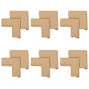 아가드 코너보호대 일반형, 단일사이즈, 카페라떼, 12개