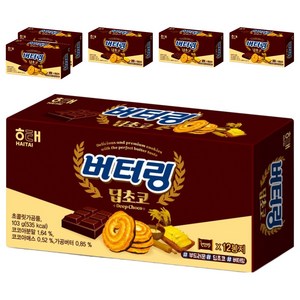 해태제과 버터링 딥초코 12p, 103g, 6개