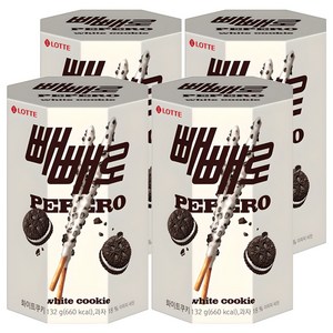 빼빼로 화이트쿠키, 132g, 4개