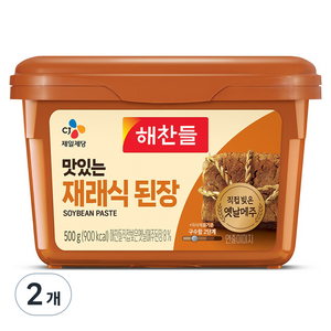 해찬들 재래식 된장, 500g, 2개