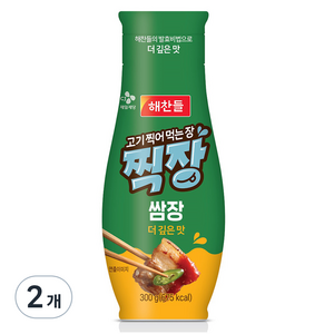 해찬들 고기찍어먹는 장 찍장 쌈장, 300g, 2개