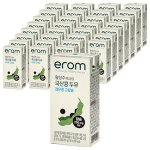 이롬 황성주 국산콩 검은콩 고칼슘 두유, 190ml, 32개