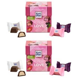 리터스포트 초코큐브 요거트 러브 랜덤발송, 176g, 2개